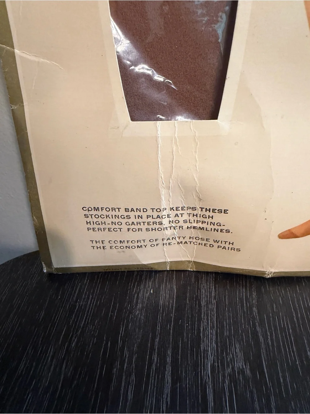 Vintage Sears Cling-Alon Thi Top Hosiery Tahiti Bronze Petite B NOS USA